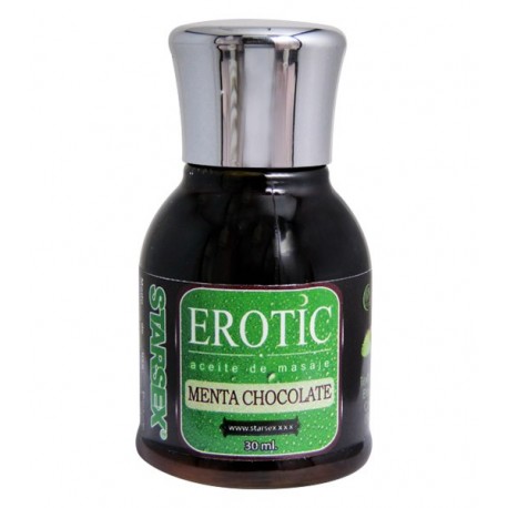 Aceite de Masaje Erotic Menta Chocolate 30 ml.