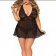Baby dolls negro con pantaleta