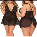 Baby dolls negro con pantaleta