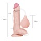 dildo color piel 25cm con bombilla segura 5.4 fl. oz de líquido