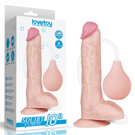 dildo color piel 25cm con bombilla segura 5.4 fl. oz de líquido